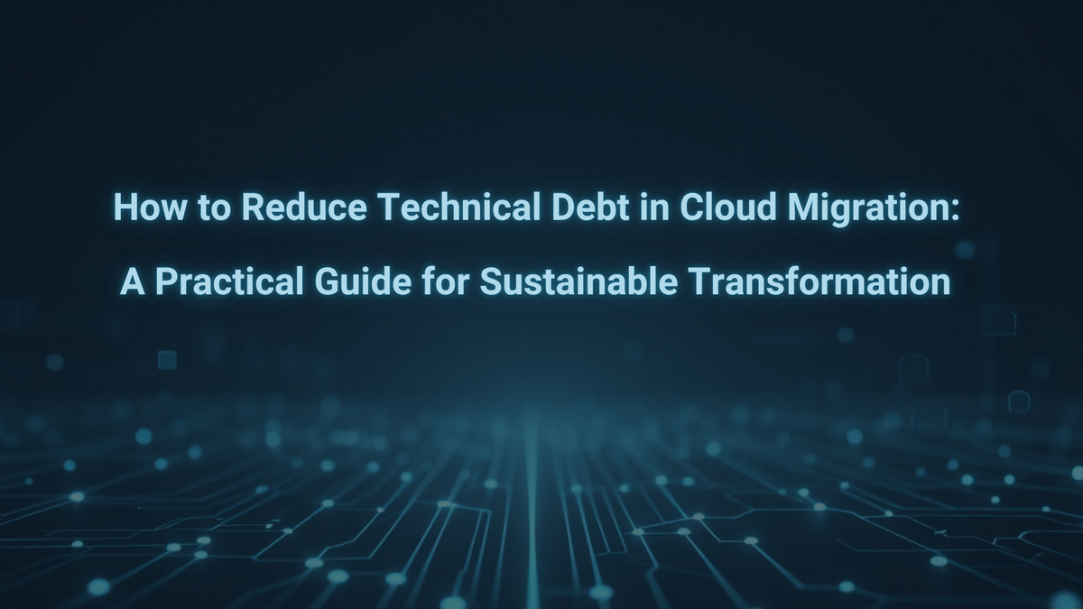 How to Reduce Technical Debt in Cloud Migration: A Practical Guide for Sustainable Transformation